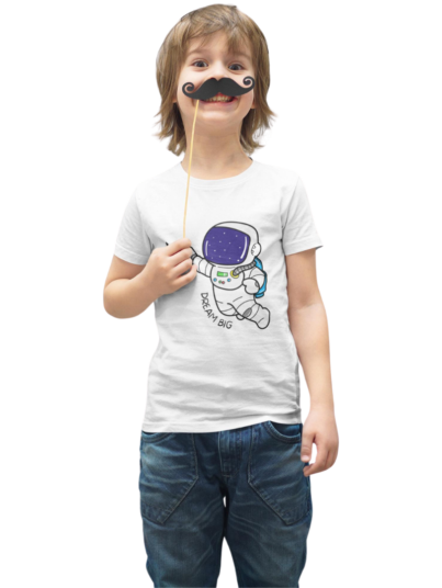 Camiseta Infantil Sonhe Grande Branco1